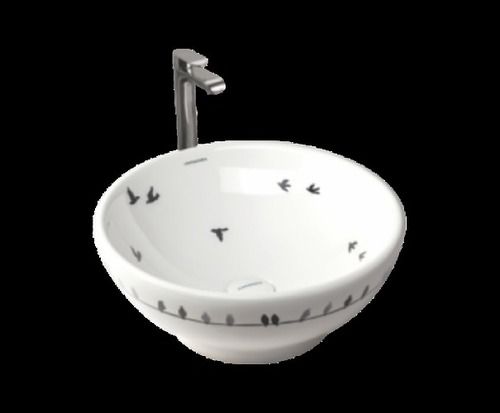 Premium Grade Table Top Wash Basin Birds Glossy