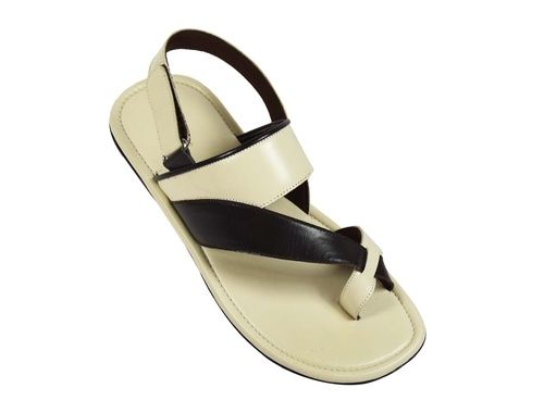 Genesis - Men black leather sandal with ankle strap – Holysouq - Handmade  Leather Creations