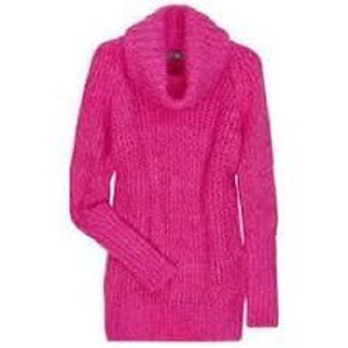 Various Colors Are Available High Neck Woolen Sweater