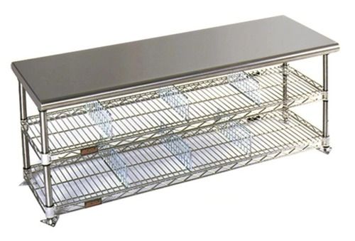 Stainless Steel Solid Cleanroom Gowning Bench