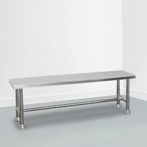 Easy To Clean Stainless Steel Solid Cleanroom Gowning Bench