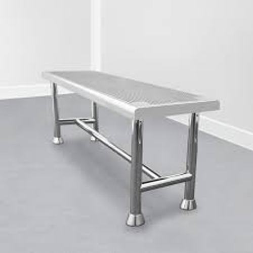 Stainless Steel 304 Gowning Bench - Customized Size, Polished Finish, Rust Resistance, Easy To Clean and Durable Design