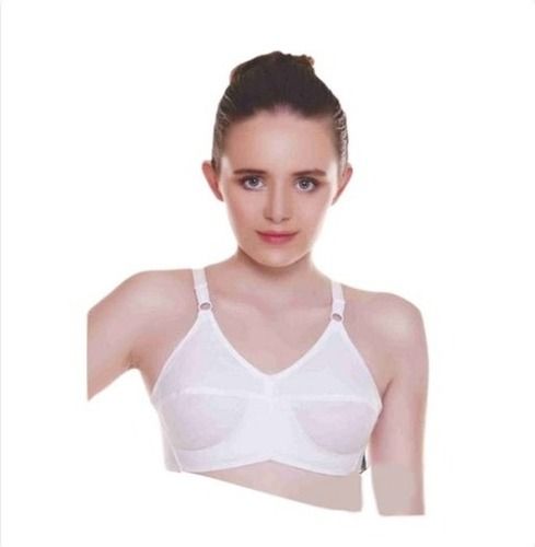 Simple plain cotton bra