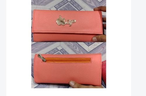 Orange Color Ladies Clutch Bag