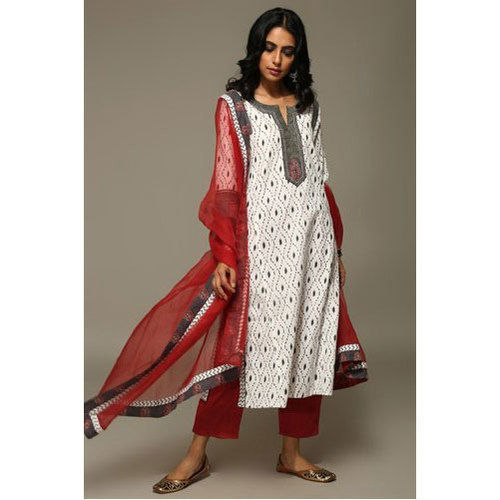 Red Ladies Party Wear Kurti