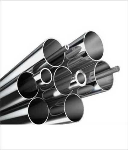 Silver Stainless Steel Round Pipe