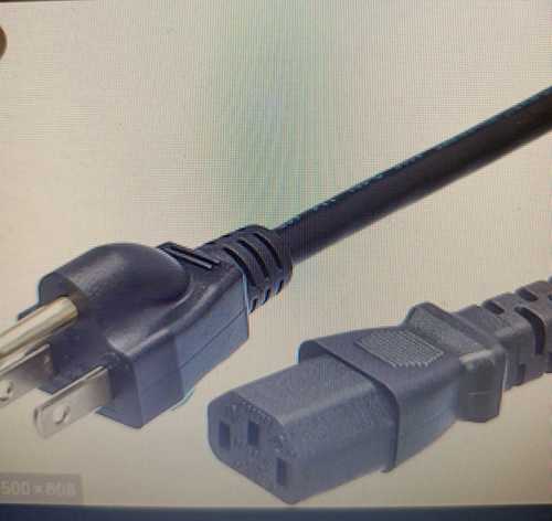 Black Color Power Cords