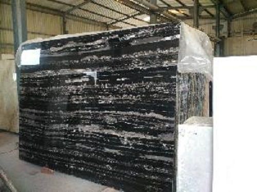 Designer Silver Portoro Marble Size: Various Sizes Area Available