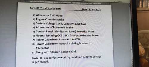 Used Portable Diesel Generator