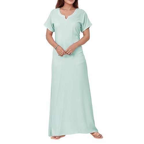 Ladies Cotton Plain Sleepwear