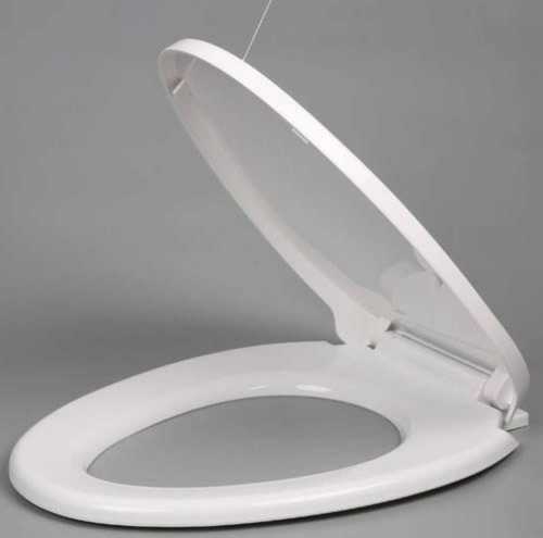 White Color Coated Toilet Seat Cover