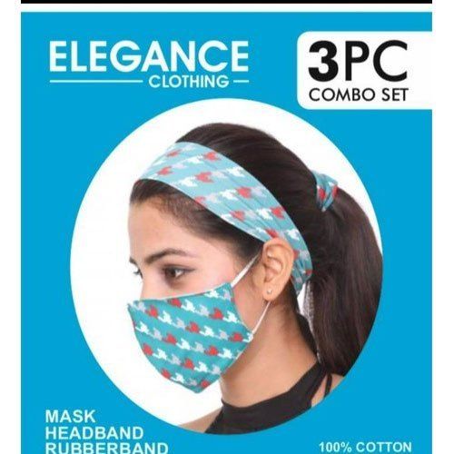 Cotton Printed Ladies Face Mask