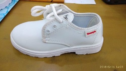 Breathable White Kids School Shoes