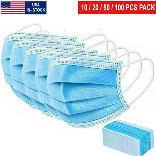 10 Pk. Face Mask Mouth Nose Protective