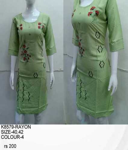 Attractive Rayon Kurti K8579