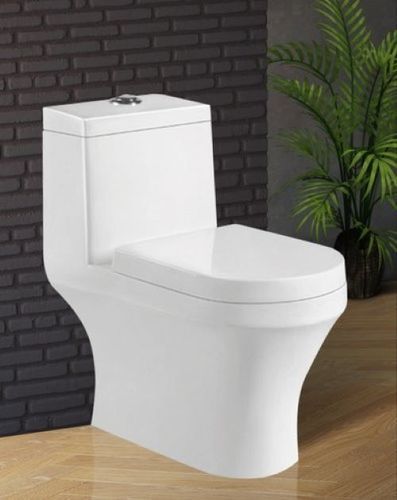 White Fine Finish One Piece Siphonic Toilet