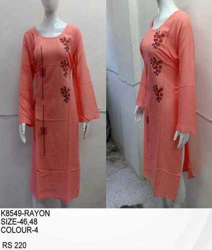 Women Rayon Kurti K8549