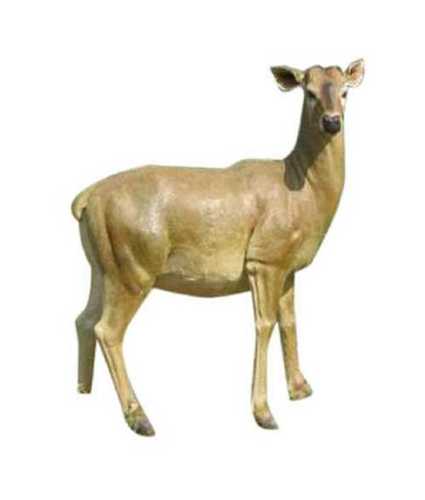 Brown FRP Deer Statue For Interior And Exterior Decor