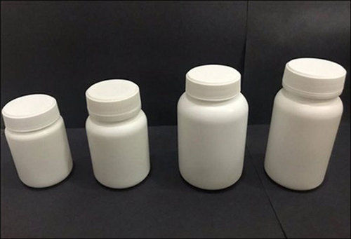 White Hdpe Round Tablet Container