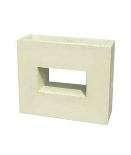 Plain White Modern Fiberglass Planter Application: Garden