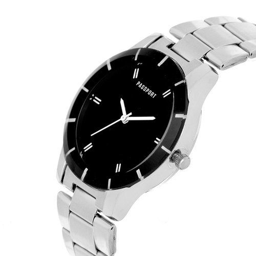 Silver Stainless Steel Mens Wrist Watch