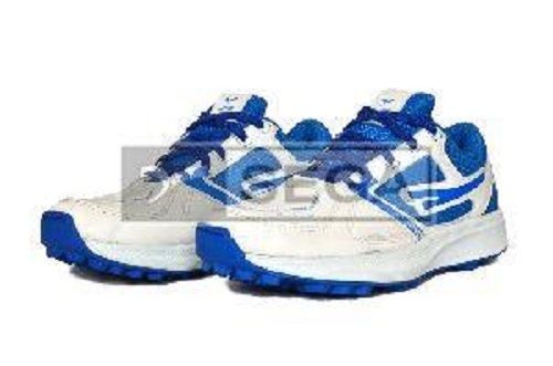 Blue and White Cricket Shoes