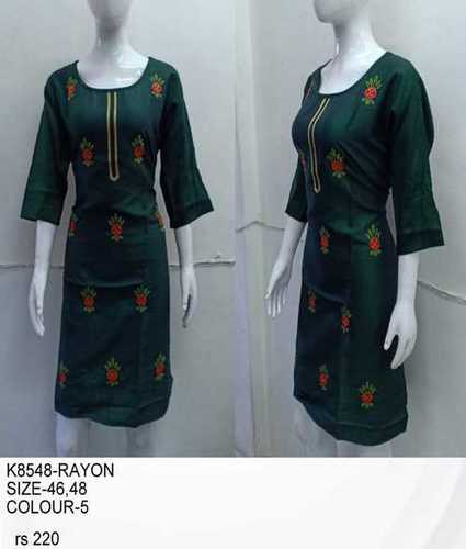 cotton embroidered kurti