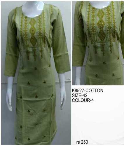 Premium Designer Cotton Ladies Kurti K8527