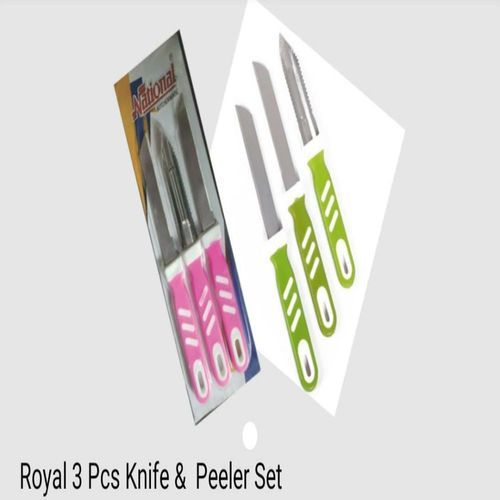 National Royal 3 Pc Knife And Peeler Set