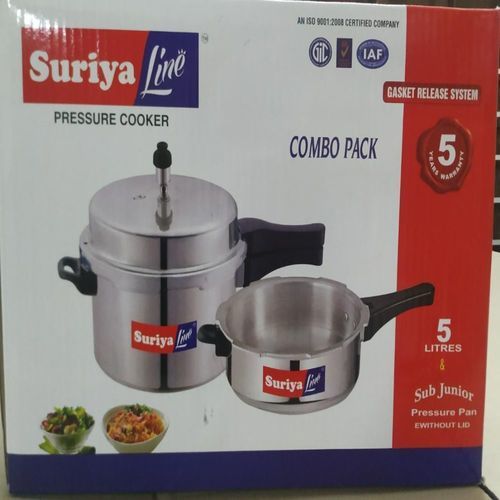 Suriya Pressure Cooker 5l And Pressure Pan Sub Junior Combo