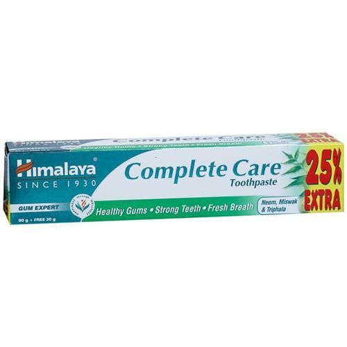 Himalaya Complete Care Toothpaste 80g Plus Free 20g, 25 Percent - 7003558