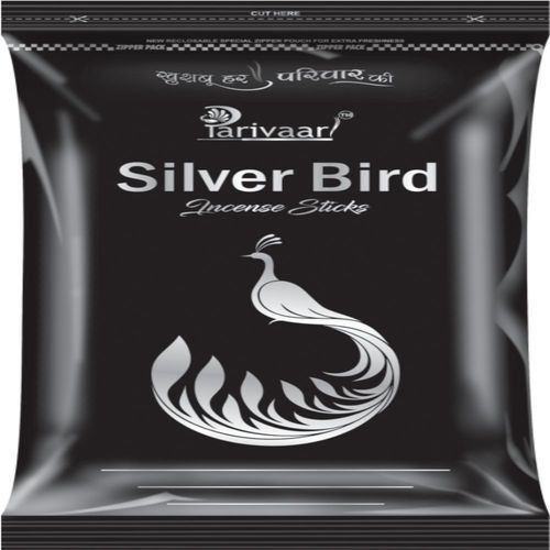 Parivaar Silver Bird Incense Sticks, 130 Gm Zipper