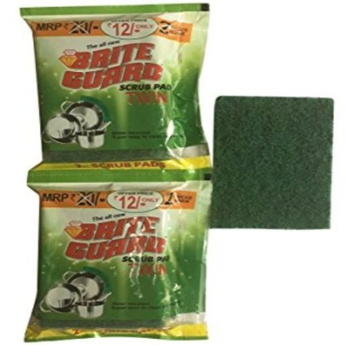 Brite Guard Polyester Scrub Pad Twin Pack 3x4 Inches - 384 Pcs