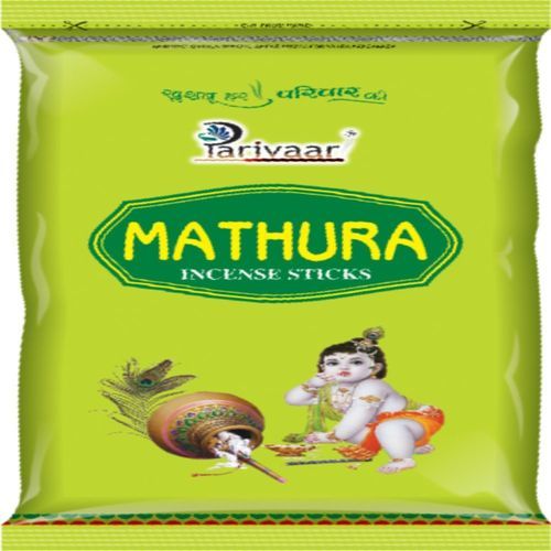 White Parivaar Mathura Incense Sticks, 150 Gm Zipper