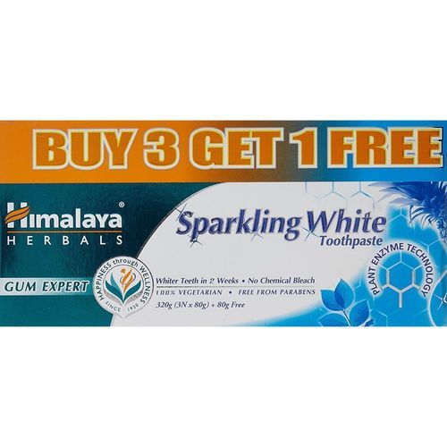 Himalaya Sparkling White Toothpaste 80g Buy3 Get1 - 7002628