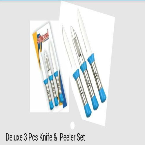 National Deluxe 3 Pcs Knife And Peeler Set