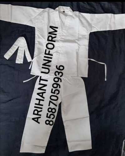 White Comfortable Judo Karate Uniform