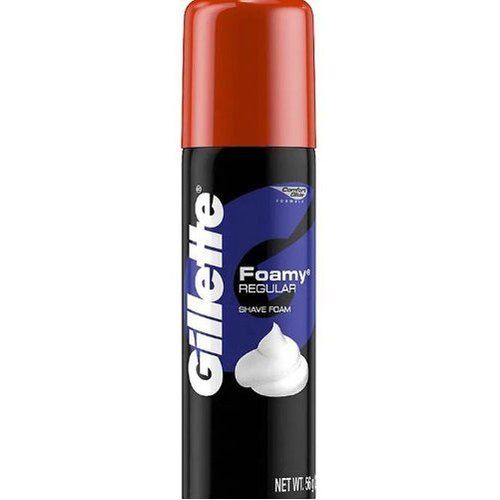 White Gillette Mens Shaving Foam Cream