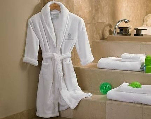 White Skin Friendly Cotton Bathrobe