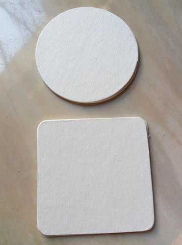 Eco Friendly White Pulp Paper Coaster