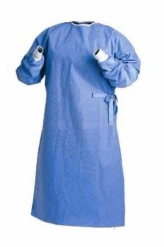 Blue Full Sleeves Disposable Surgical Gown