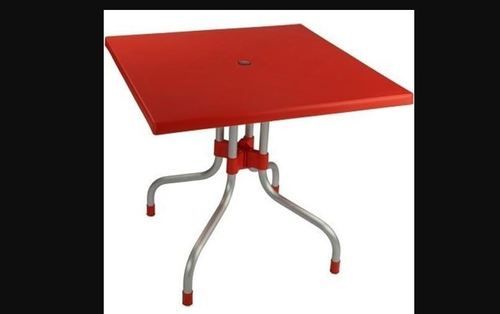 Red Stylish Plastic Outdoor Table