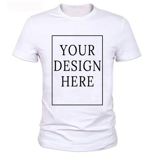 White Custom Logo Printed T Shirt