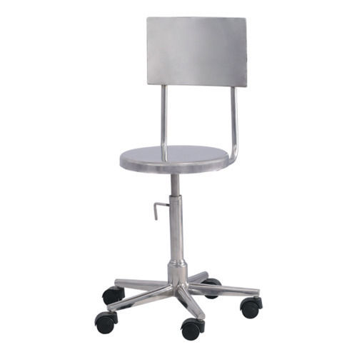 Five Wheels Hospital Steel Stool