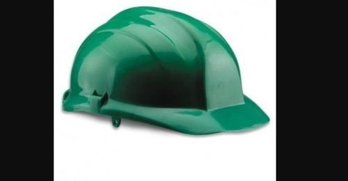 Green Hdpe Plastic Industrial Safety Helmets Size: 51 - 62 Cm