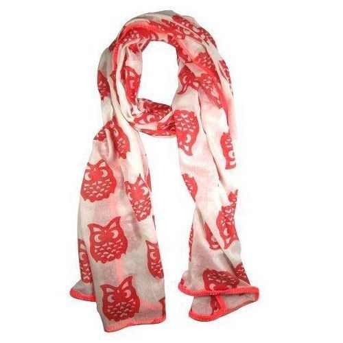 Pink Ladies Cotton Printed Scarves