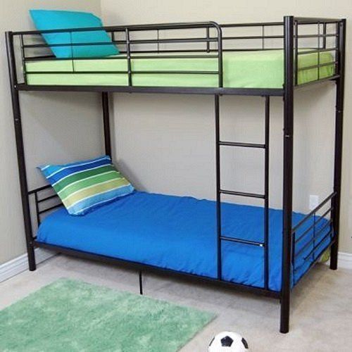 Black Hostel Bunker Cot Bed Dimensions: 2.5'*6 Feet Foot (Ft)