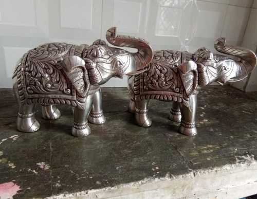 Elegant Look Sliver Elephant Handicraft 