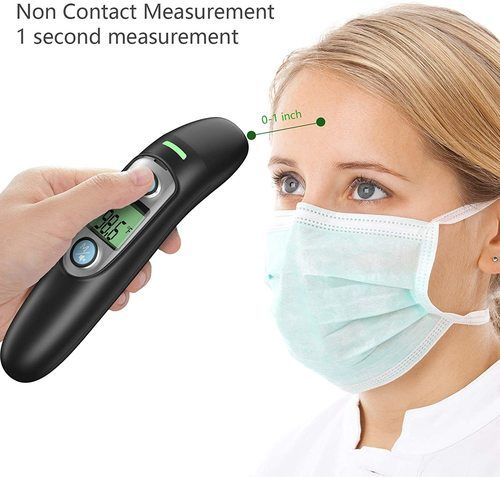 Electronic Forehead And Ear Digital Infrared Thermometer With Alarming Beep