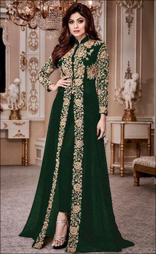 Ladies Party Wear Semi Stitched Anarkali Suits